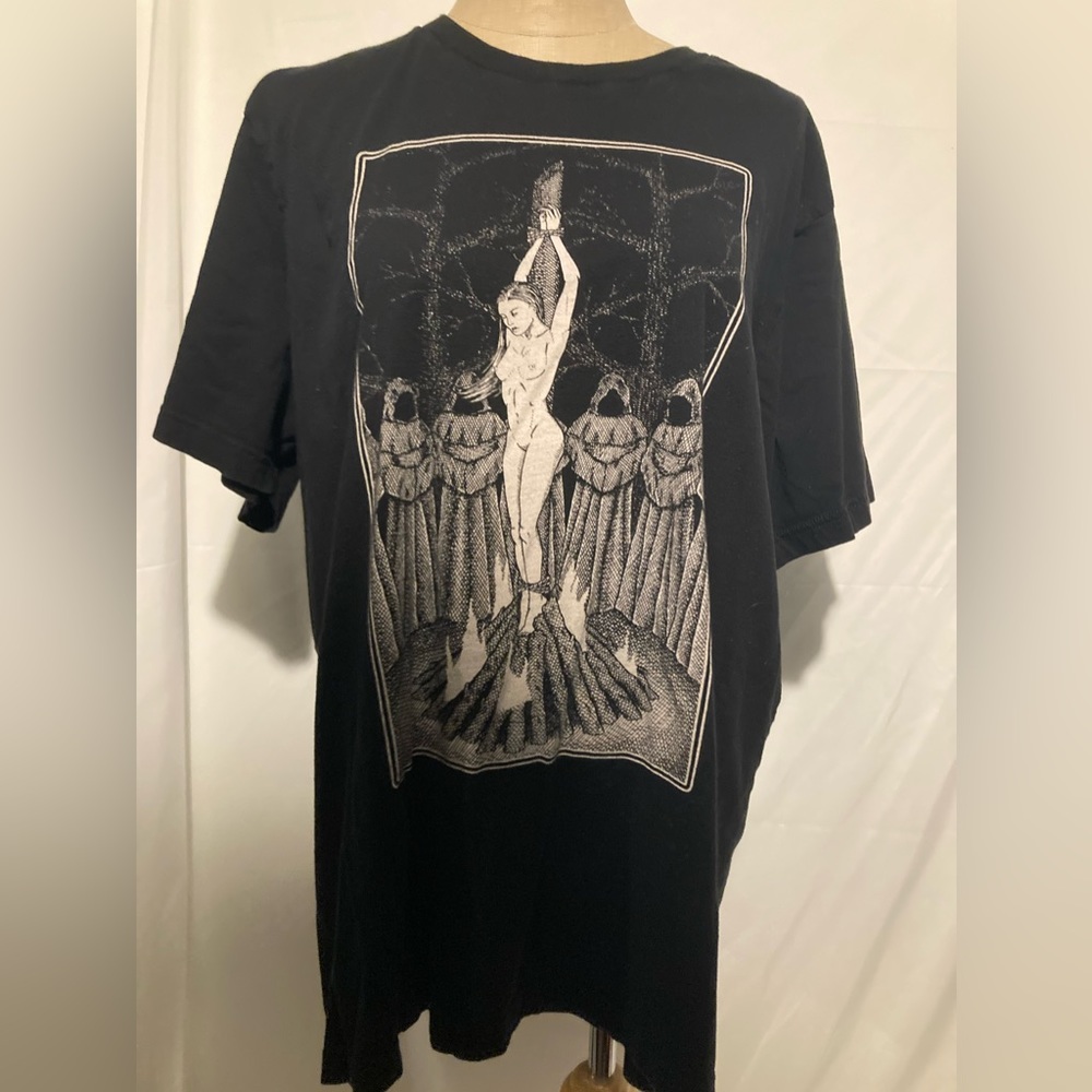 Men’s 2x Cotton Burn the witch Tshirt